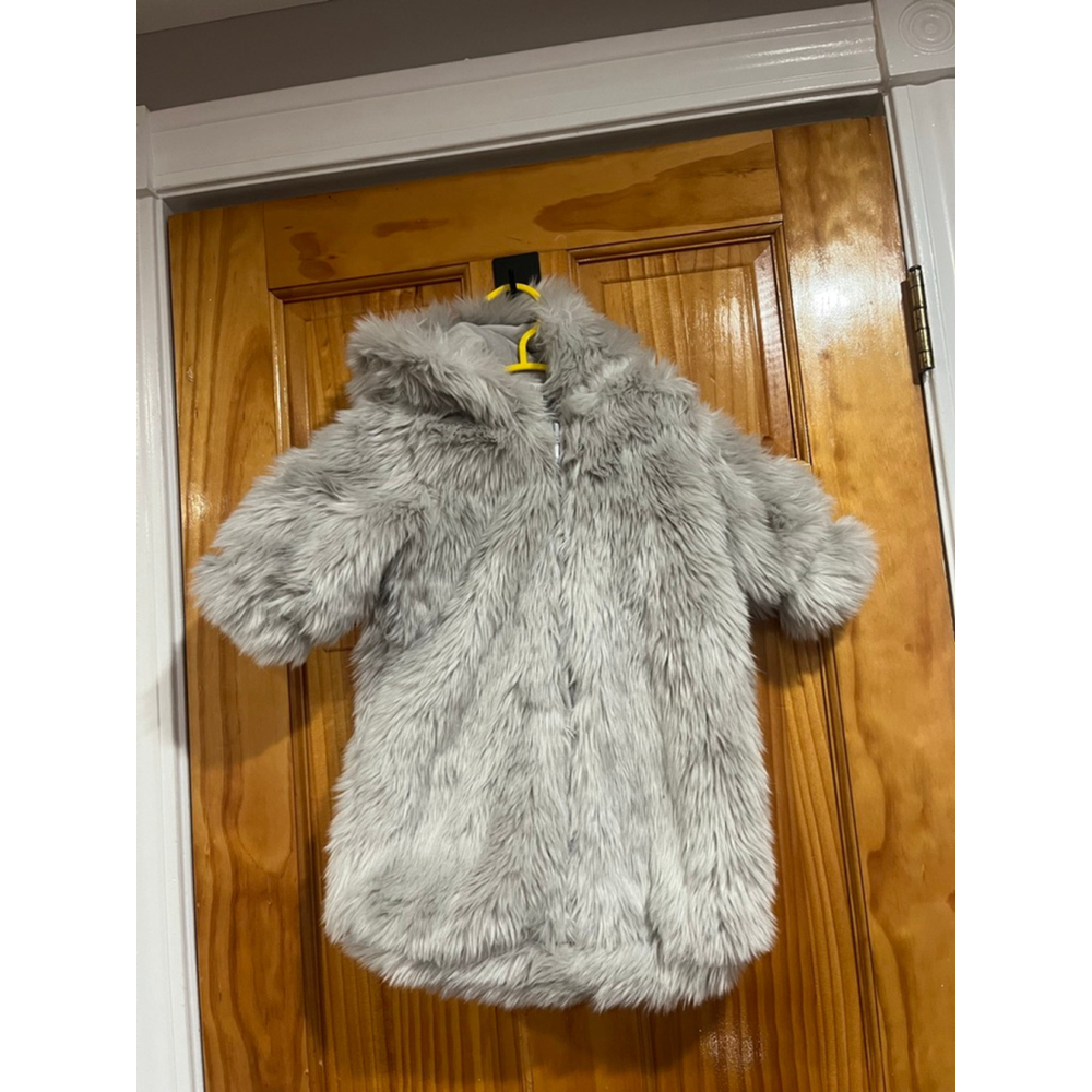 NWOT Restoration Hardware Luxe Faux Fur Baby Bunting Suit Coat.